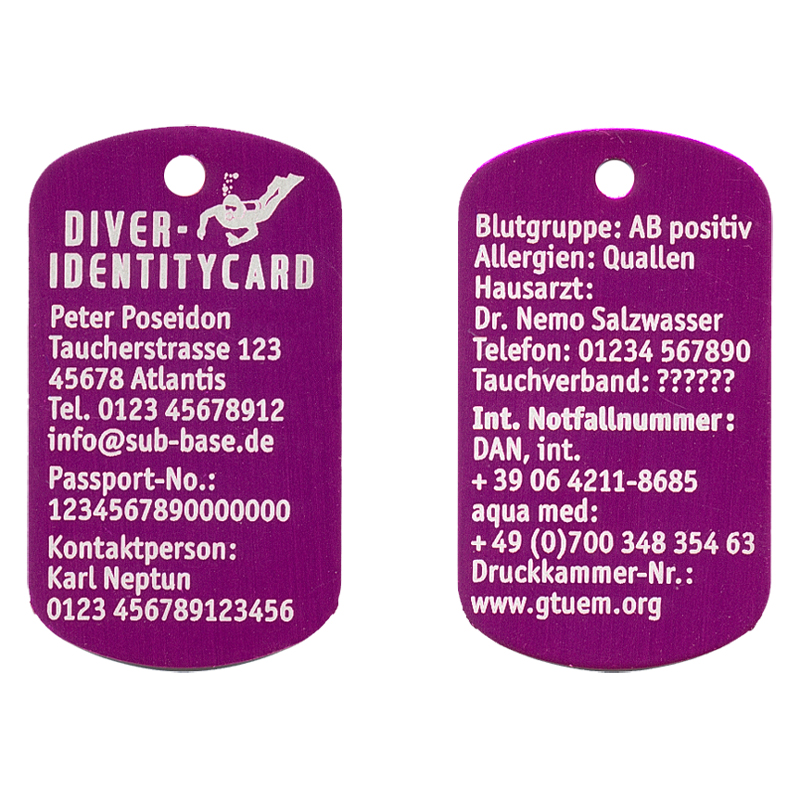 Diver-Identitycard
