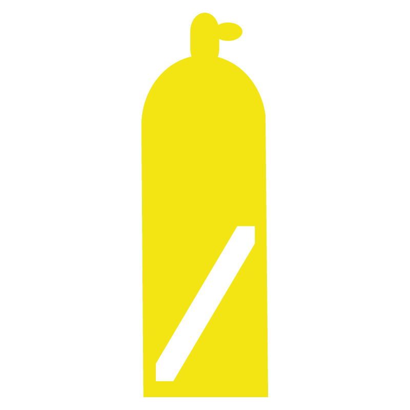 Autoaufkleber - Taucherflasche